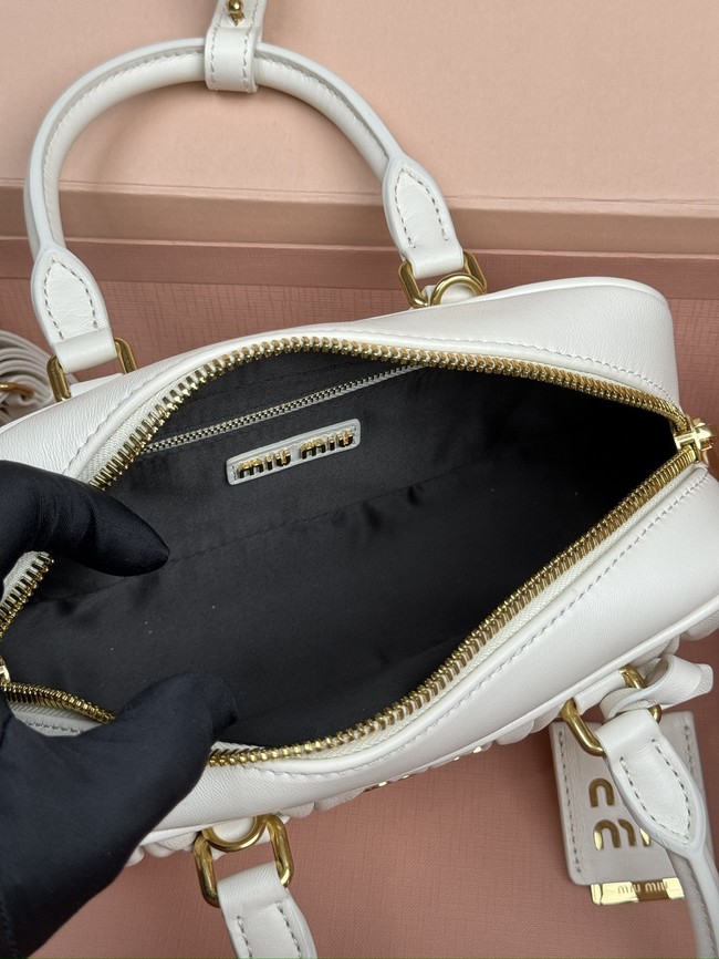 MIUMIU Arcadie quilted soft lamb leather handbag 5BB142-6