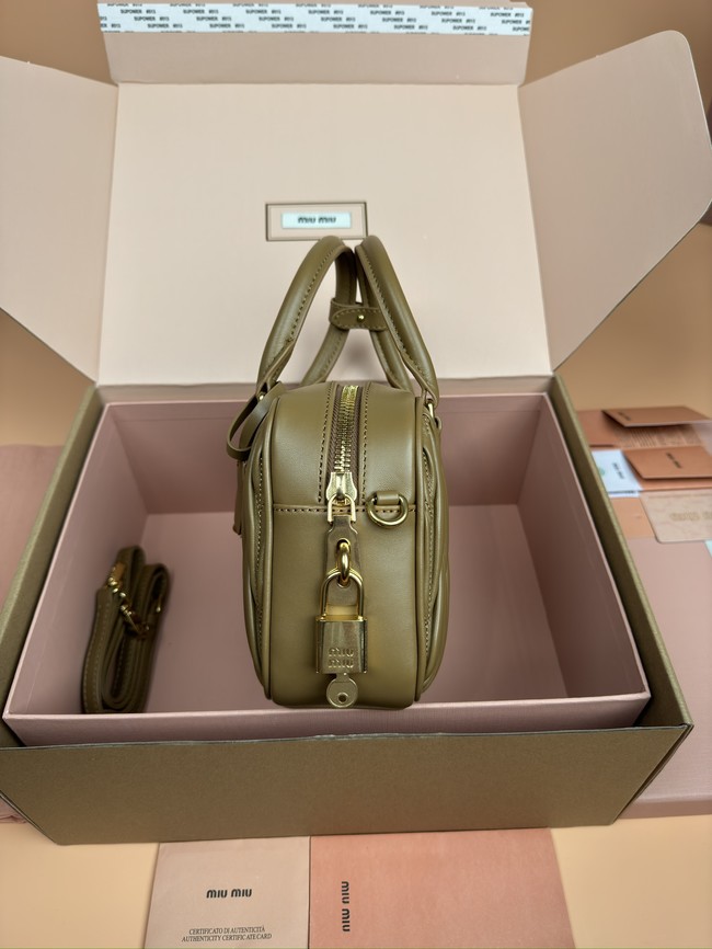 MIUMIU Arcadie quilted soft lamb leather handbag 5BB142-8