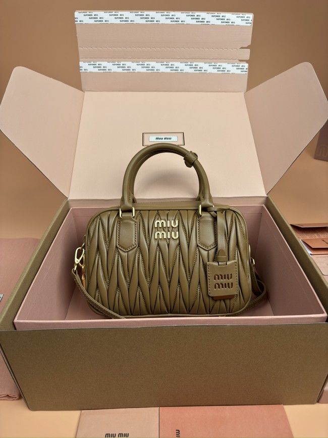 MIUMIU Arcadie quilted soft lamb leather handbag 5BB142-8