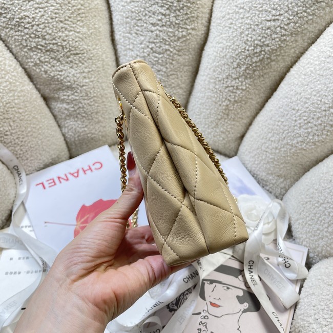 CHANEL Small Tote Lambskin AS6248 apricot
