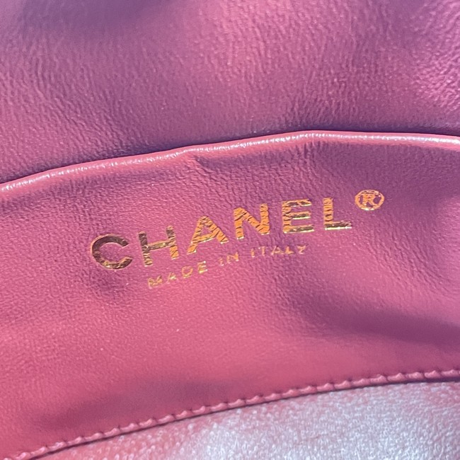 CHANEL Small Tote Lambskin AS6248 black