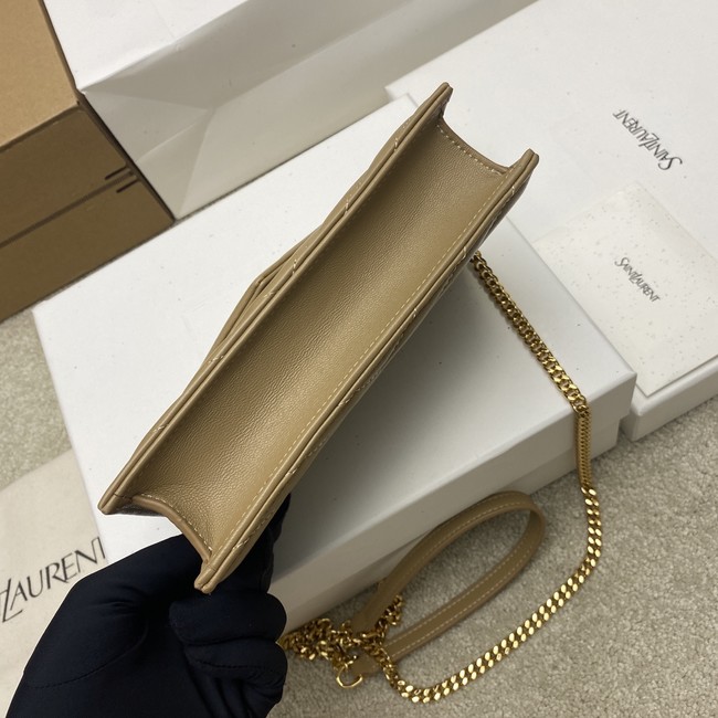 SAINT LAURENT WOC Classic Monogramme Flap Bag 441974 Khaki