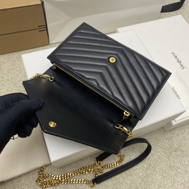 SAINT LAURENT WOC Classic Monogramme Flap Bag 441974 black