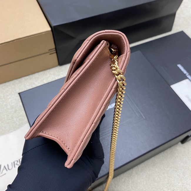 SAINT LAURENT WOC Classic Monogramme Flap Bag 441974 dark pink