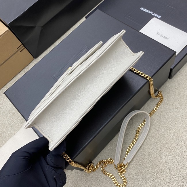 SAINT LAURENT WOC Classic Monogramme Flap Bag 441974 white