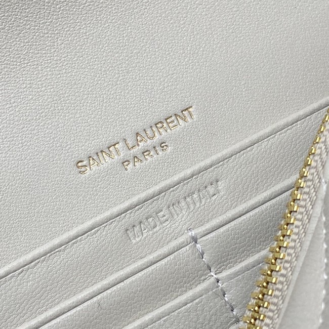 SAINT LAURENT WOC Classic Monogramme Flap Bag 441974 white