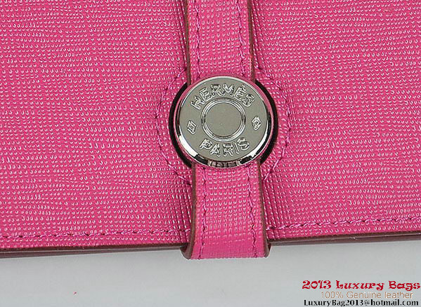 Hermes Dogon Wallet Travel Case H001 Peach