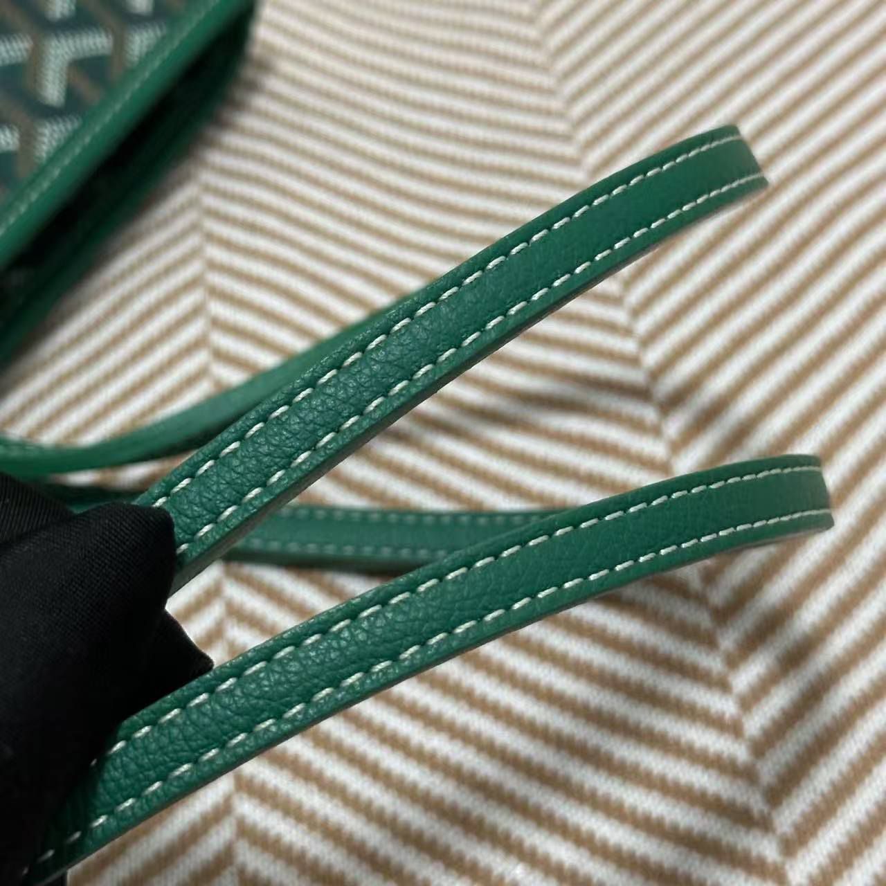 Goyard Calfskin Leather Tote Bag 20218 green