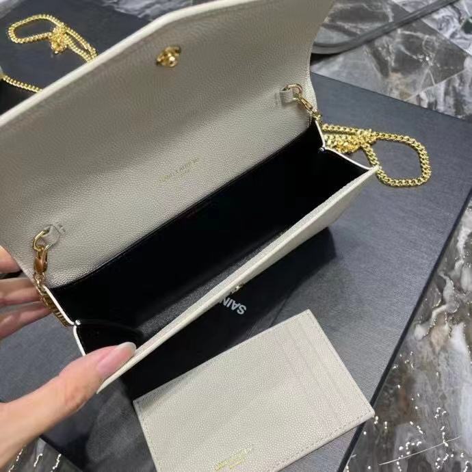 Yves Saint Laurent Calf leather cross-body bag Y707788 white Yves Saint Laurent Calf leather cross-body bag Y707788 white