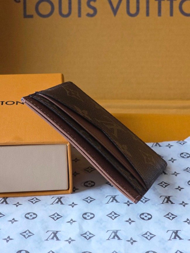 Louis Vuitton Double Card Holder M28233 brown