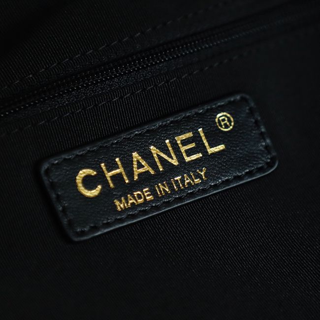 CHANEL Braided Straw Shoulder Bag AS5955 Apricot and black CHANEL Braided Straw Shoulder Bag AS5955 Apricot and black