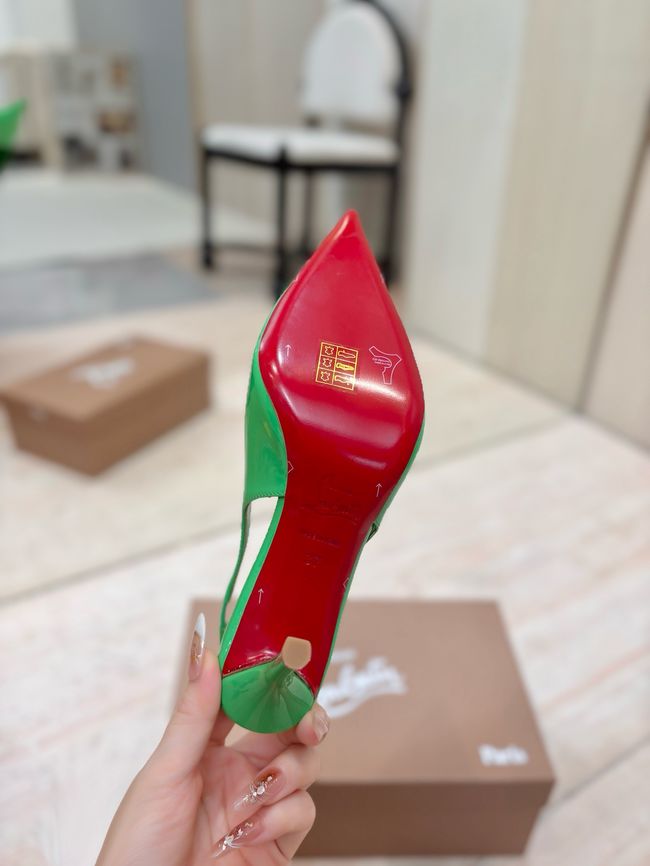 Christian Louboutin Slingbacks Lambskin 8.5CM 65078-11 Christian Louboutin Slingbacks Lambskin 8.5CM 65078-11