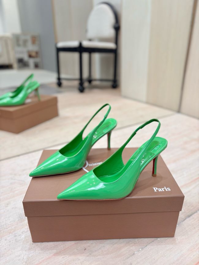 Christian Louboutin Slingbacks Lambskin 8.5CM 65078-11 Christian Louboutin Slingbacks Lambskin 8.5CM 65078-11