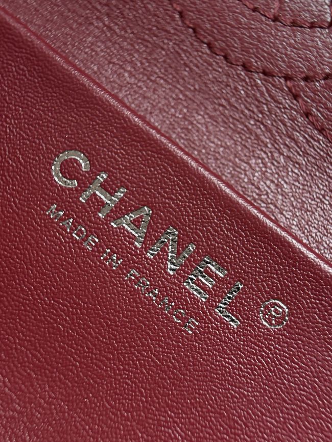 Chanel Mini Flap Bag AS6573 Purple-red&Silver-Tone Metal Chanel Mini Flap Bag AS6573 Purple-red&Silver-Tone Metal
