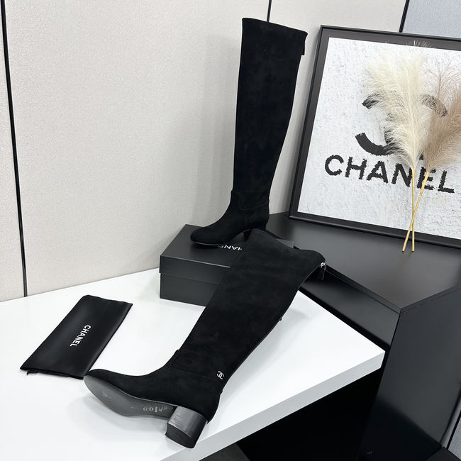 Chanel Calf Boots Suede 95411-1