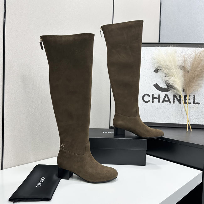Chanel Calf Boots Suede 95411-2