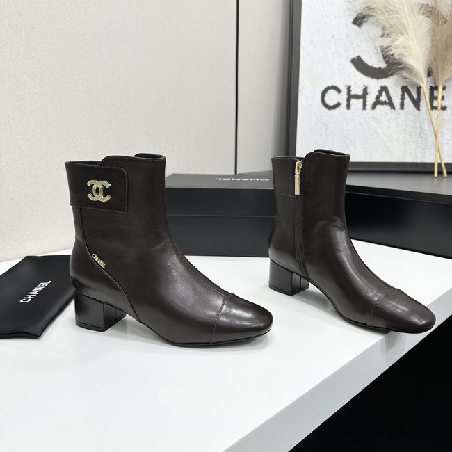 Chanel Mid-Calf Boots Shiny Calfskin 95408-3