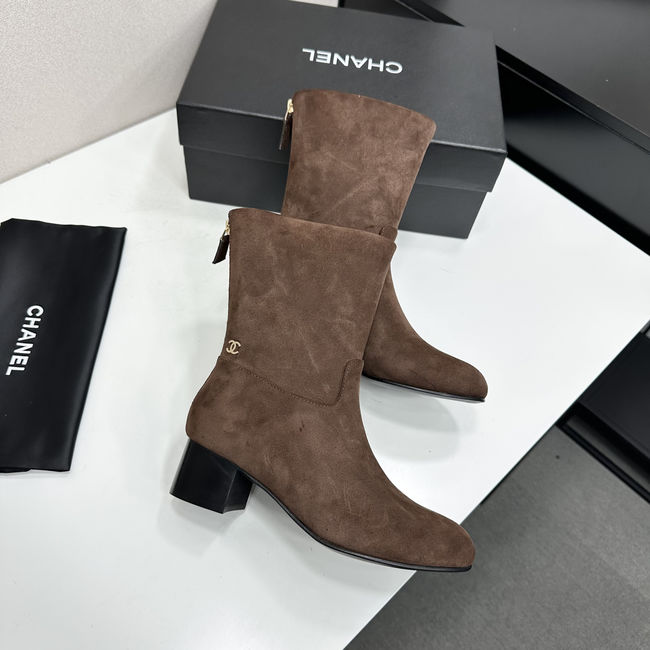 Chanel Mid-Calf Boots Suede 95410-1