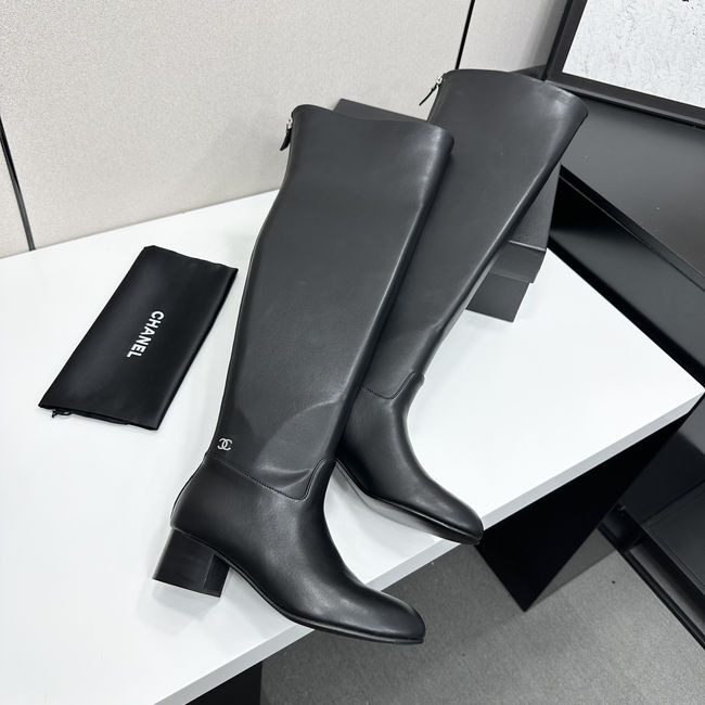 Chanel Shiny Calf Boots 95411-4