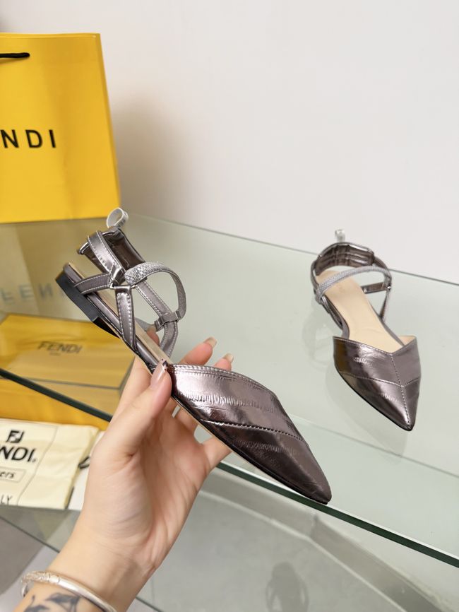 Fendi WOMENS SANDAL slingback Colibri Lite 8J8559-1