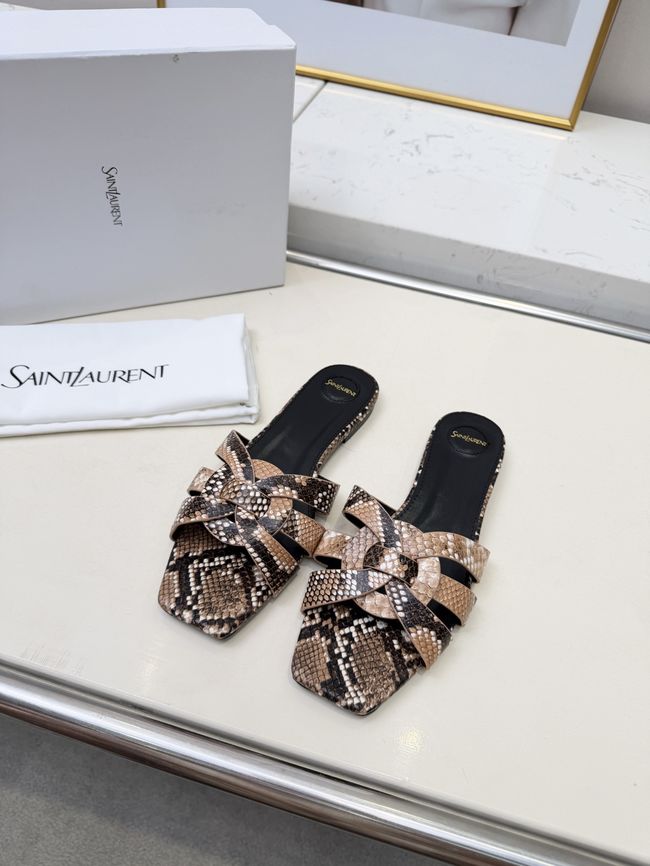 Saint Laurent tribute SANDALS in smooth leather 875936-11
