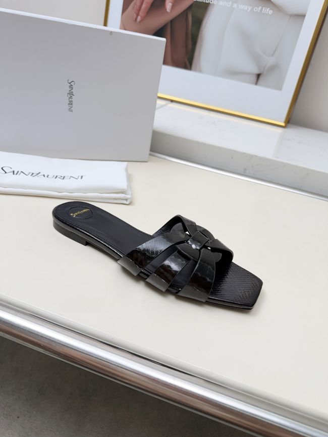 Saint Laurent tribute SANDALS in smooth leather 875936-5
