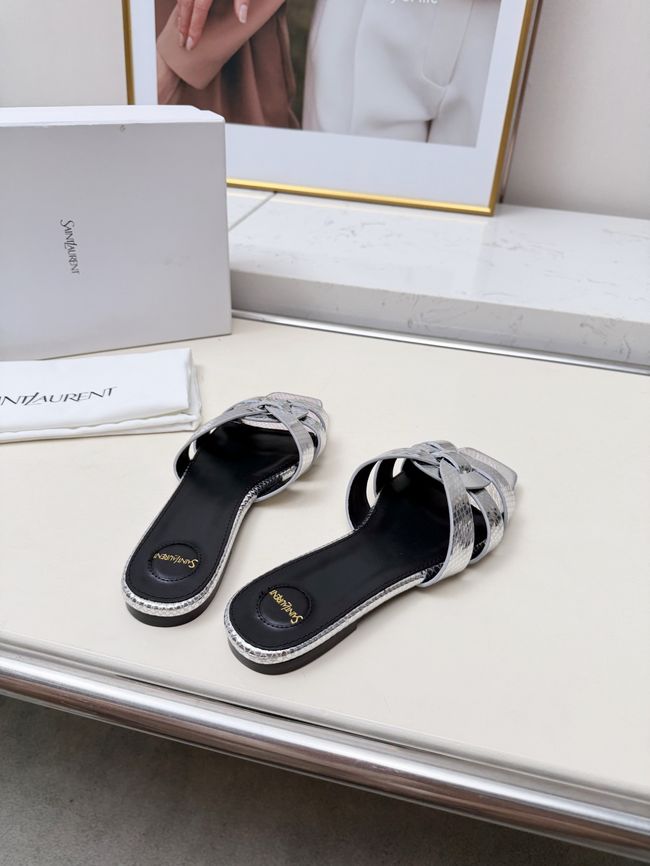 Saint Laurent tribute SANDALS in smooth leather 875936-6