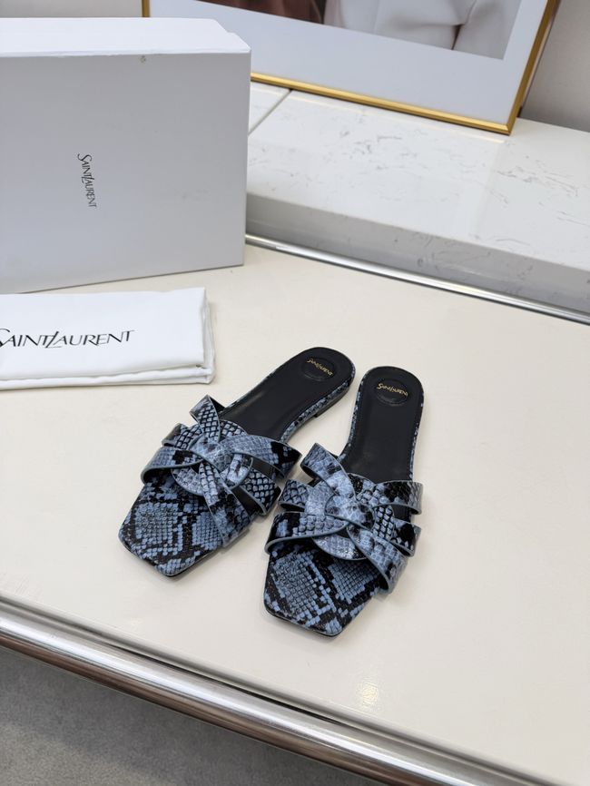 Saint Laurent tribute SANDALS in smooth leather 875936-8