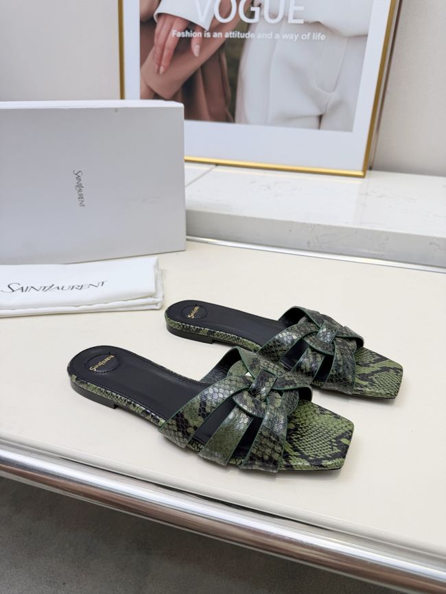 Saint Laurent tribute SANDALS in smooth leather 875936-9